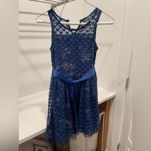 Blue floral dress size 10